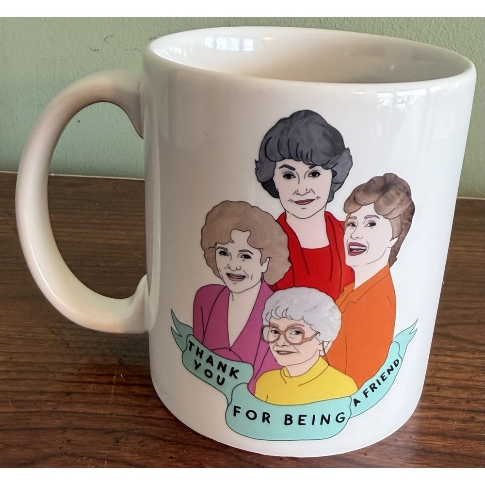 Vintage Golden Girls Ceramic Coffee Mug  TV Show‎ Blanch Rose Dorothy Sophia